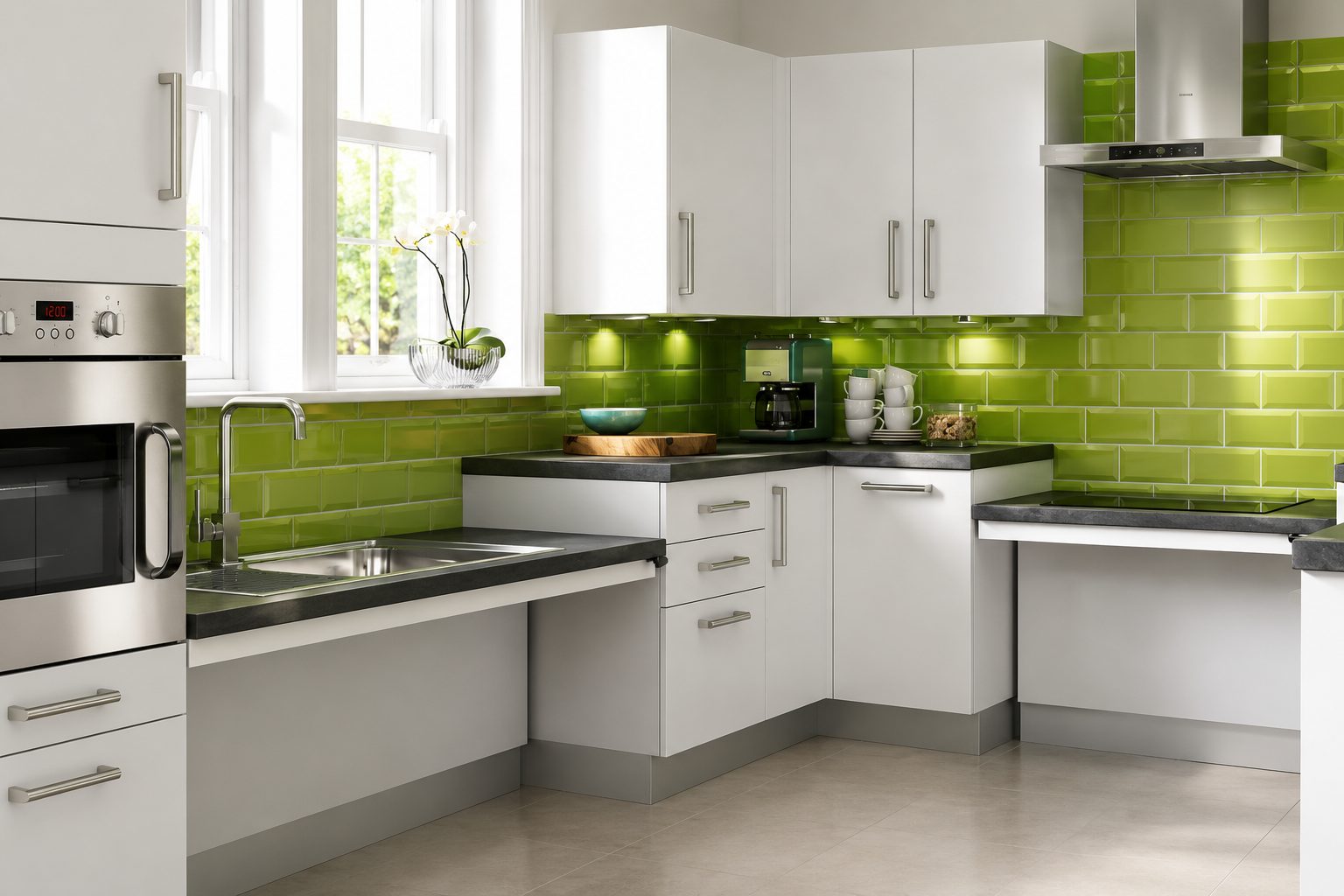 Cocina accesible tras una adaptación